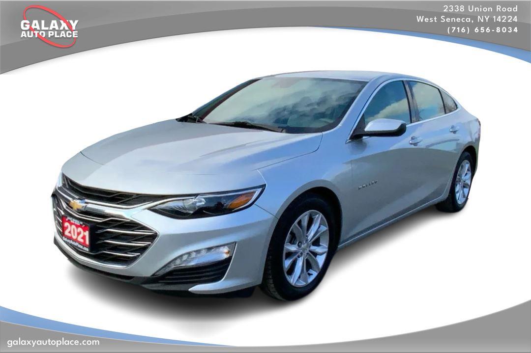 Silver Ice Metallic 2021 Chevrolet Malibu Sedan Front-Wheel Drive Continuously Variable Transmission