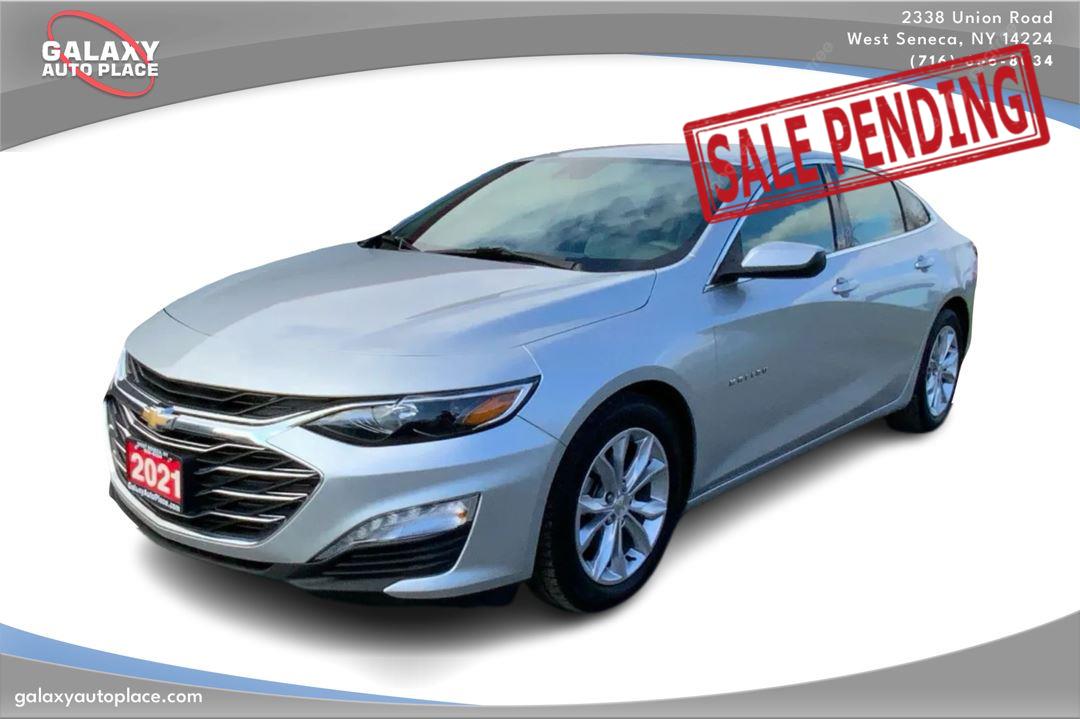 Silver Ice Metallic 2021 Chevrolet Malibu Sedan Front-Wheel Drive Continuously Variable Transmission