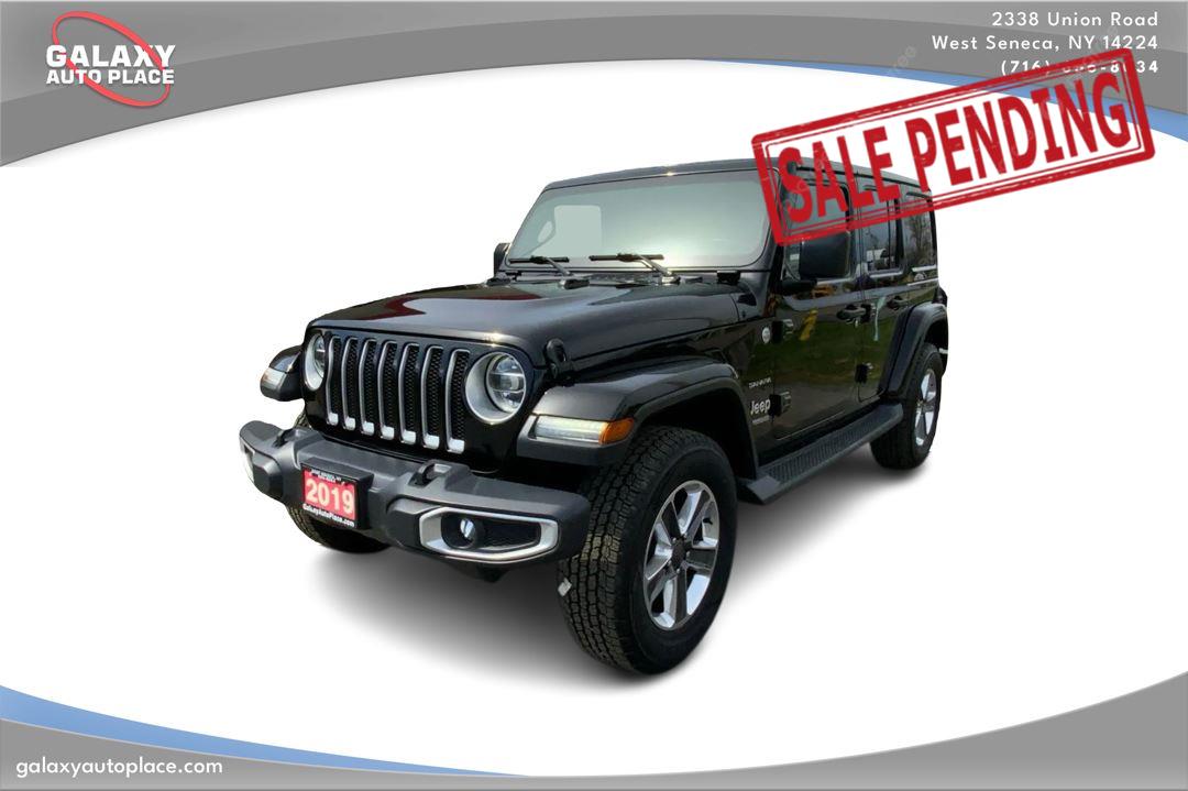 Black 2019 Jeep Wrangler Unlimited Sahara 4WD SUV / Crossover Four-Wheel Drive 8-Speed Automatic