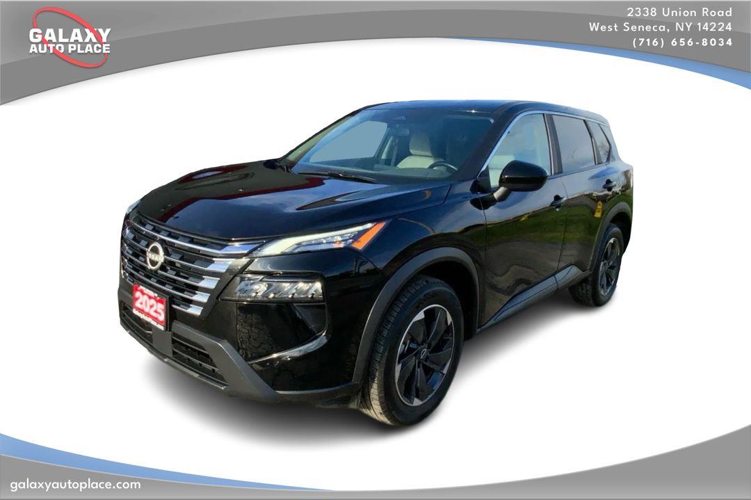 Super Black 2025 Nissan Rogue SV AWD SUV / Crossover All-Wheel Drive Continuously Variable Transmission