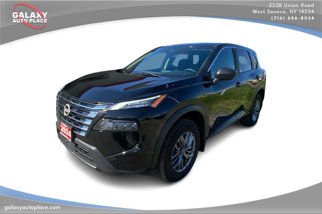 Super Black 2024 Nissan Rogue S AWD SUV / Crossover All-Wheel Drive Continuously Variable Transmission