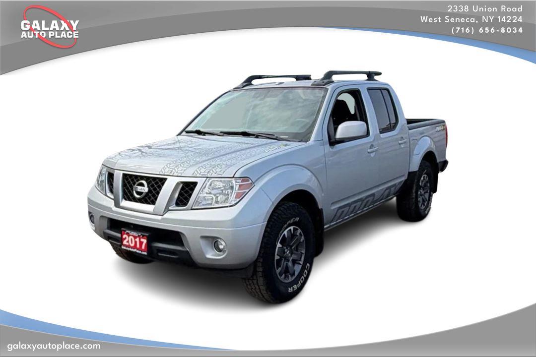 Brilliant Silver 2017 Nissan Frontier PRO-4X Crew Cab 4WD Pickup Truck Four-Wheel Drive Automatic