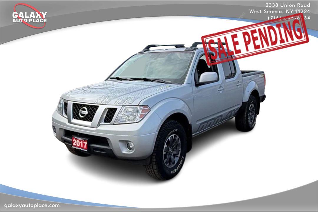 Brilliant Silver 2017 Nissan Frontier PRO-4X Crew Cab 4WD Pickup Truck Four-Wheel Drive Automatic
