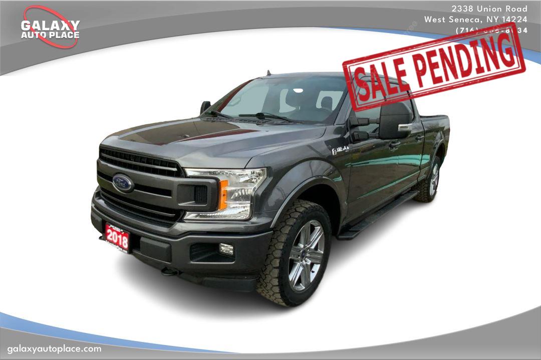 Gray (Magnetic Metallic) 2018 Ford F-150 XLT SuperCrew LB 4WD Pickup Truck Four-Wheel Drive Automatic