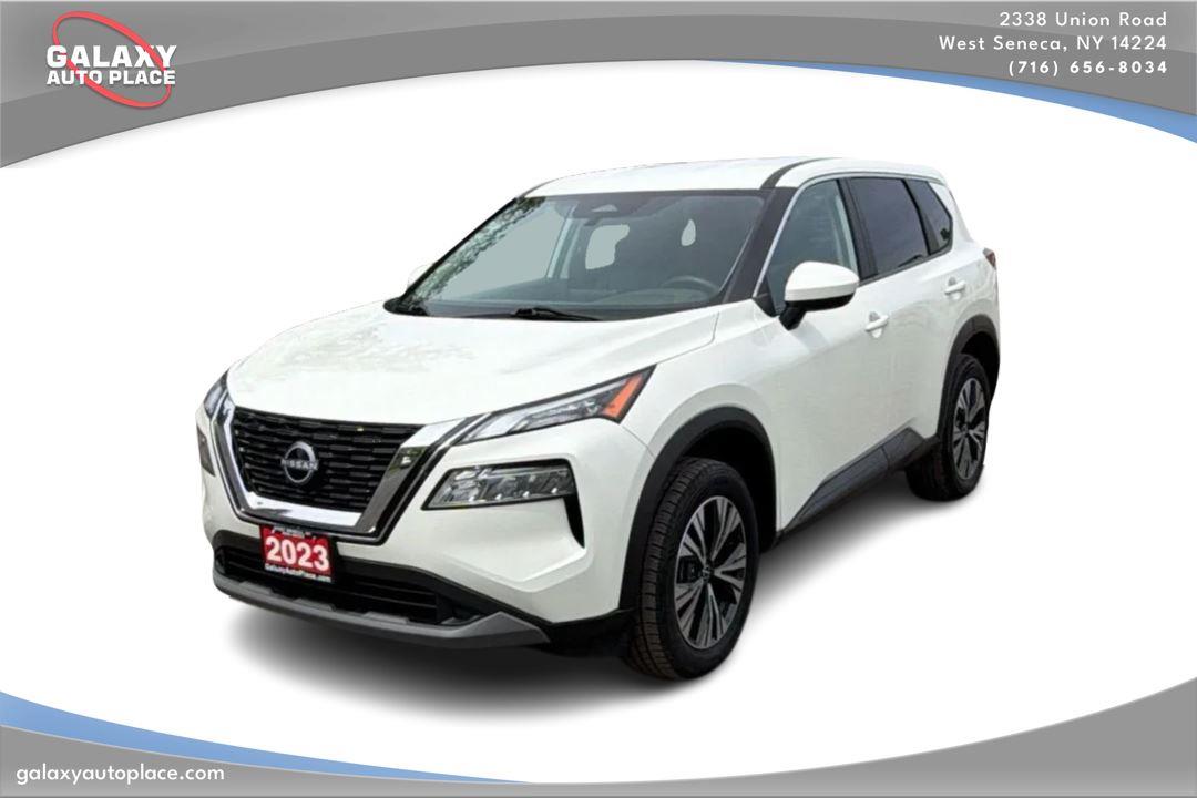 Pearl White Tricoat 2023 Nissan Rogue SV AWD SUV / Crossover All-Wheel Drive Continuously Variable Transmission