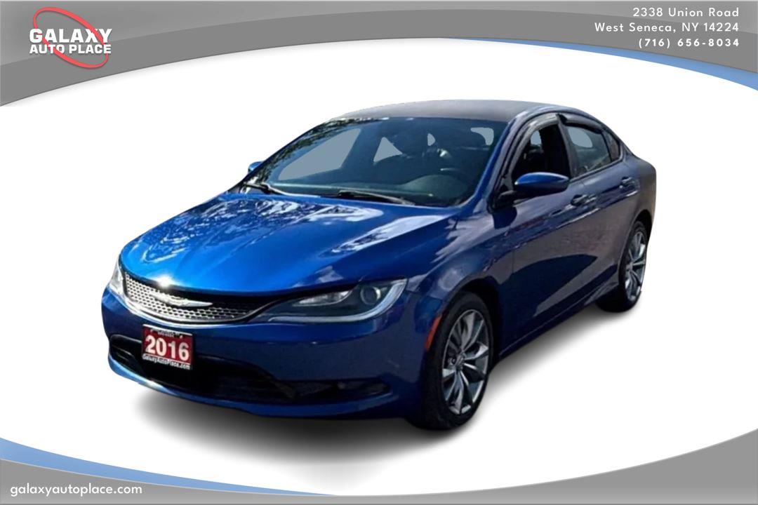 Vivid Blue Pearlcoat 2016 Chrysler 200 Sedan All-Wheel Drive 9-Speed Automatic