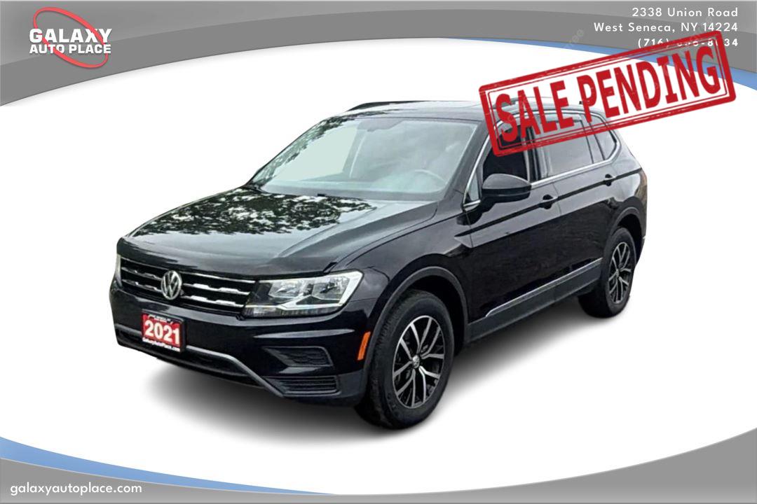Deep Black Pearl 2021 Volkswagen Tiguan SUV / Crossover All-Wheel Drive Automatic