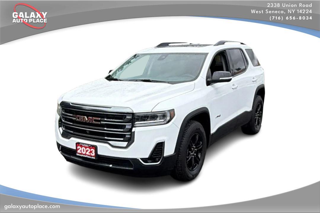 Summit White 2023 GMC Acadia SUV / Crossover Four-Wheel Drive 9-Speed Automatic