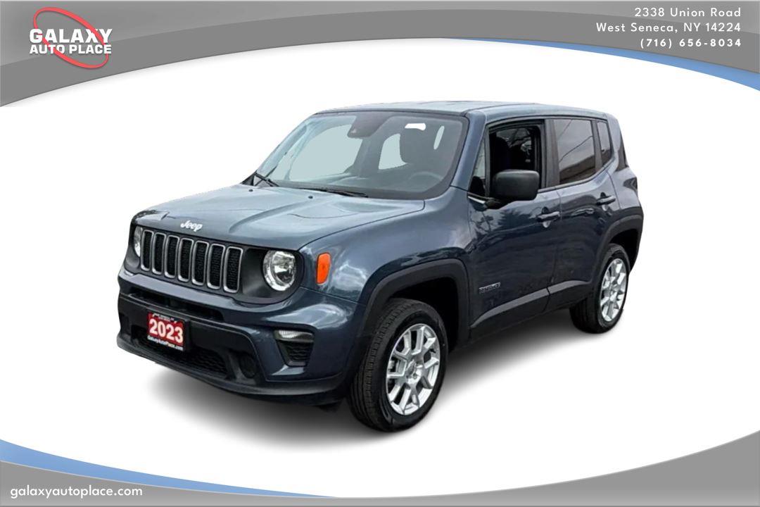 Slate Blue Pearlcoat 2023 Jeep Renegade SUV / Crossover Four-Wheel Drive 9-Speed Automatic