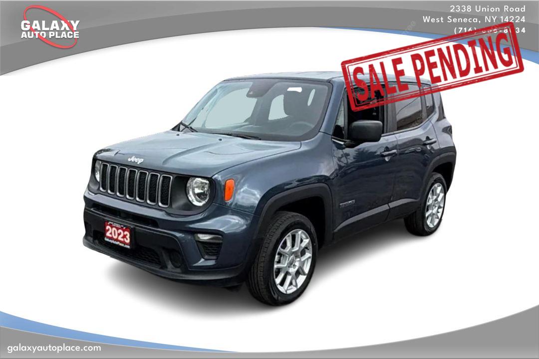 Slate Blue Pearlcoat 2023 Jeep Renegade SUV / Crossover Four-Wheel Drive 9-Speed Automatic