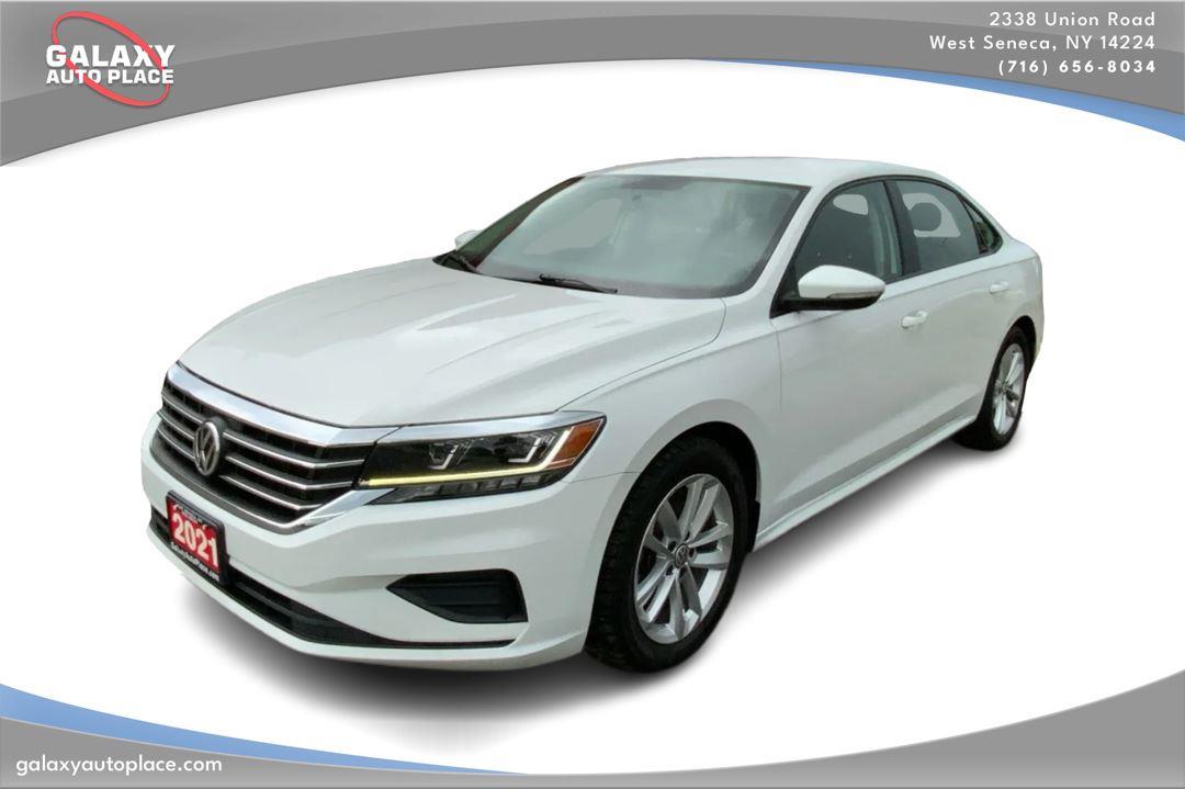 Pure White 2021 Volkswagen Passat Sedan Front-Wheel Drive Automatic