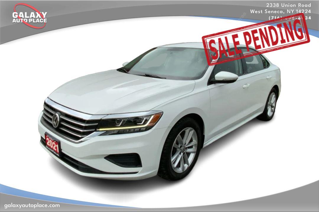 Pure White 2021 Volkswagen Passat Sedan Front-Wheel Drive Automatic