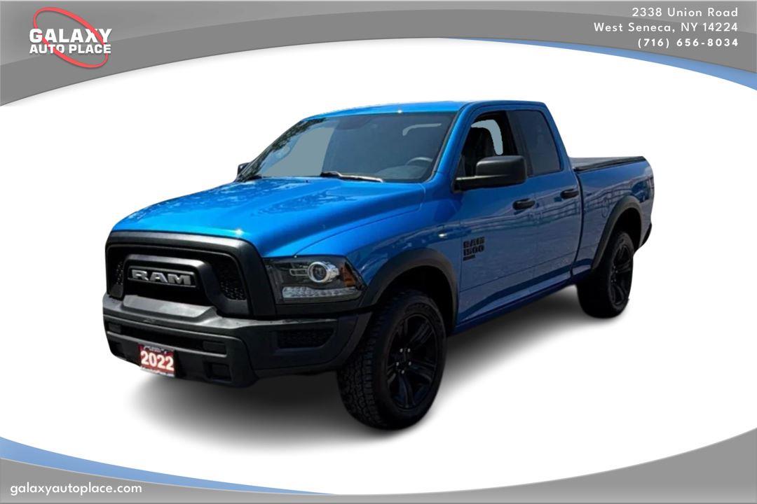Hydro Blue Pearlcoat 2022 RAM 1500 Pickup Truck Four-Wheel Drive 8-Speed Automatic