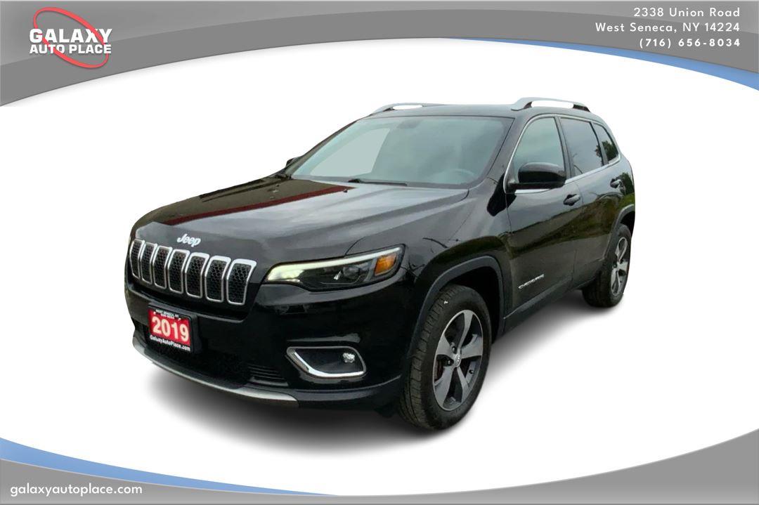 Diamond Black Crystal Pearlcoat 2019 Jeep Cherokee SUV / Crossover Four-Wheel Drive 9-Speed Automatic
