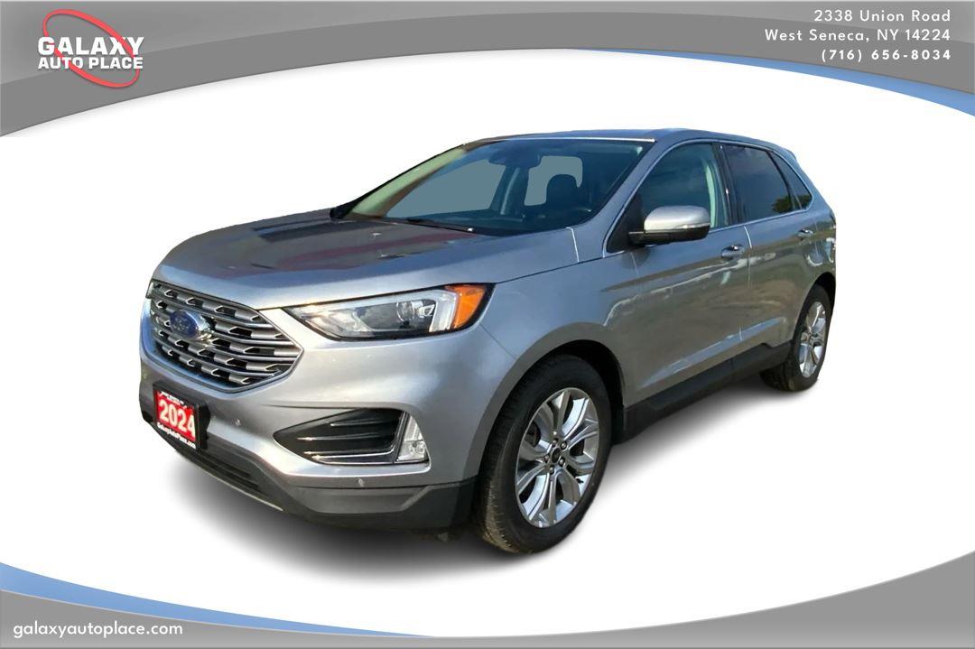 Iconic Silver Metallic 2024 Ford Edge SUV / Crossover All-Wheel Drive 8-Speed Automatic