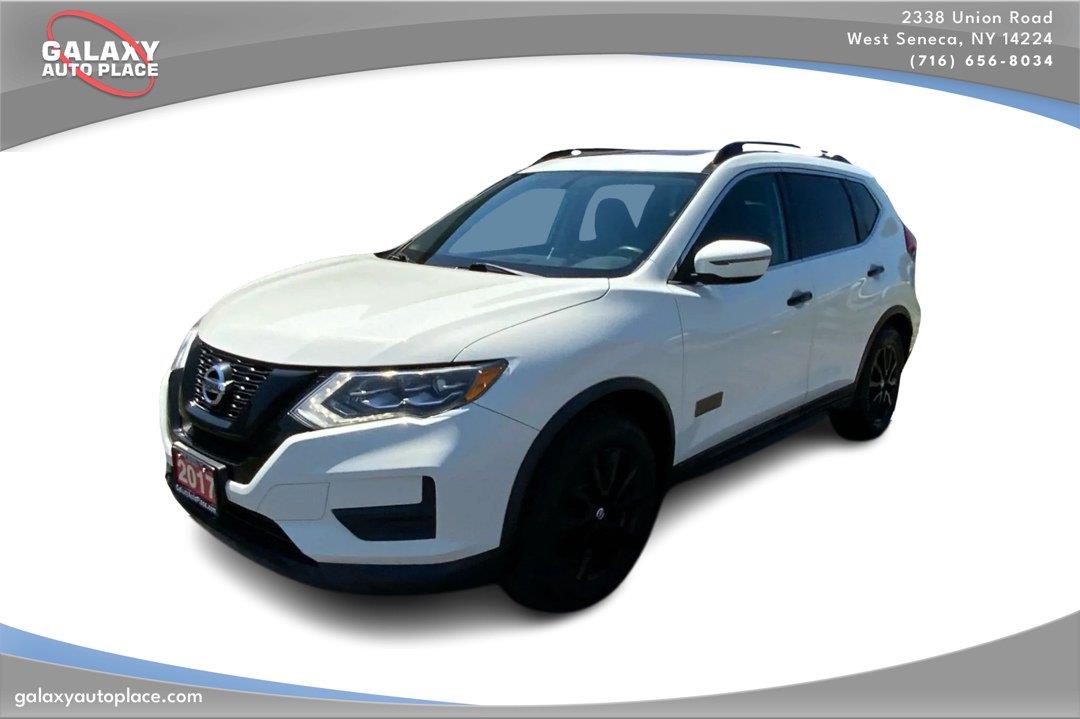 Glacier White 2017 Nissan Rogue SUV / Crossover Front-Wheel Drive Continuously Variable Transmission