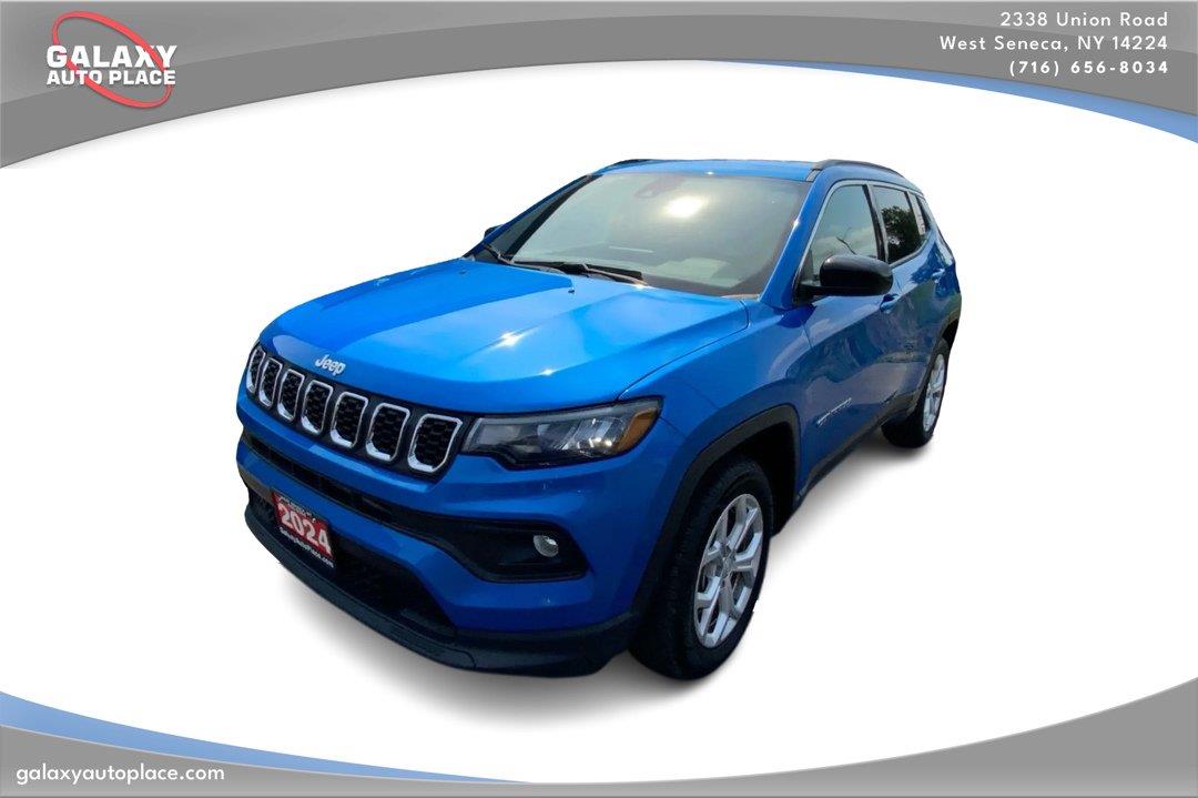 Hydro Blue Pearlcoat 2024 Jeep Compass SUV / Crossover Four-Wheel Drive 8-Speed Automatic