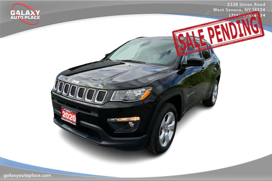 Diamond Black Crystal Pearlcoat 2020 Jeep Compass SUV / Crossover Four-Wheel Drive 9-Speed Automatic