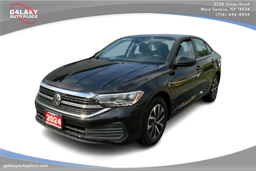 Deep Black Pearl 2024 Volkswagen Jetta Sedan Front-Wheel Drive Automatic
