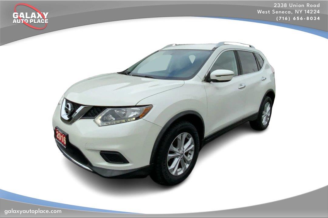 Pearl White 2016 Nissan Rogue SUV / Crossover All-Wheel Drive Continuously Variable Transmission