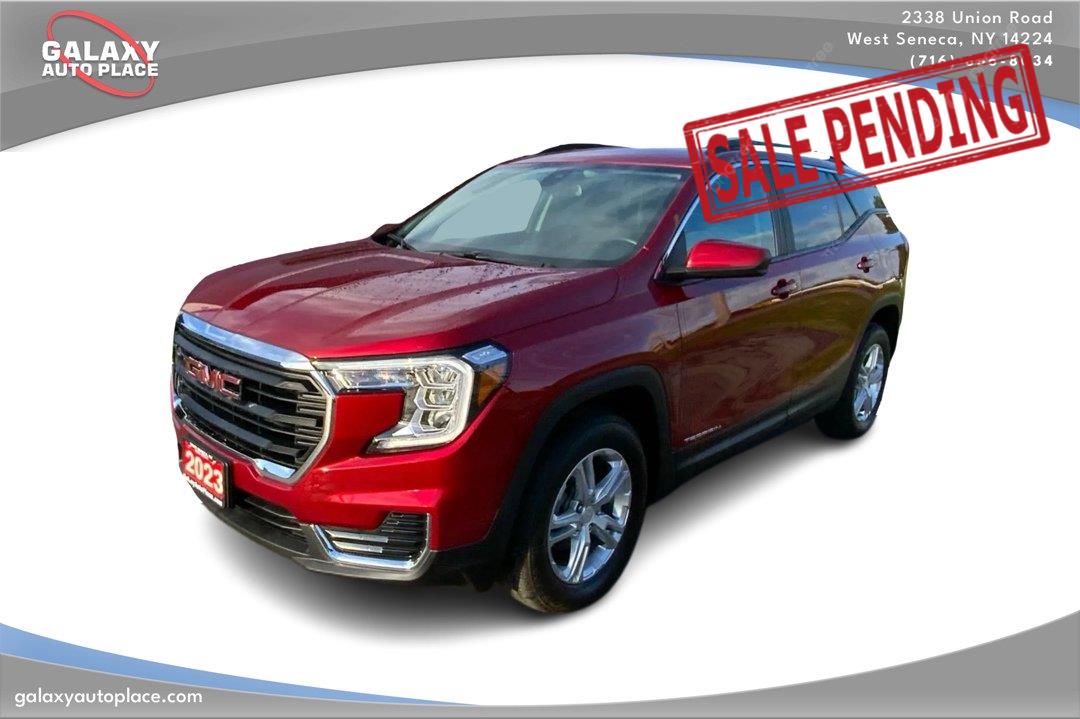 Volcanic Red Tintcoat 2023 GMC Terrain SUV / Crossover All-Wheel Drive 9-Speed Automatic Overdrive