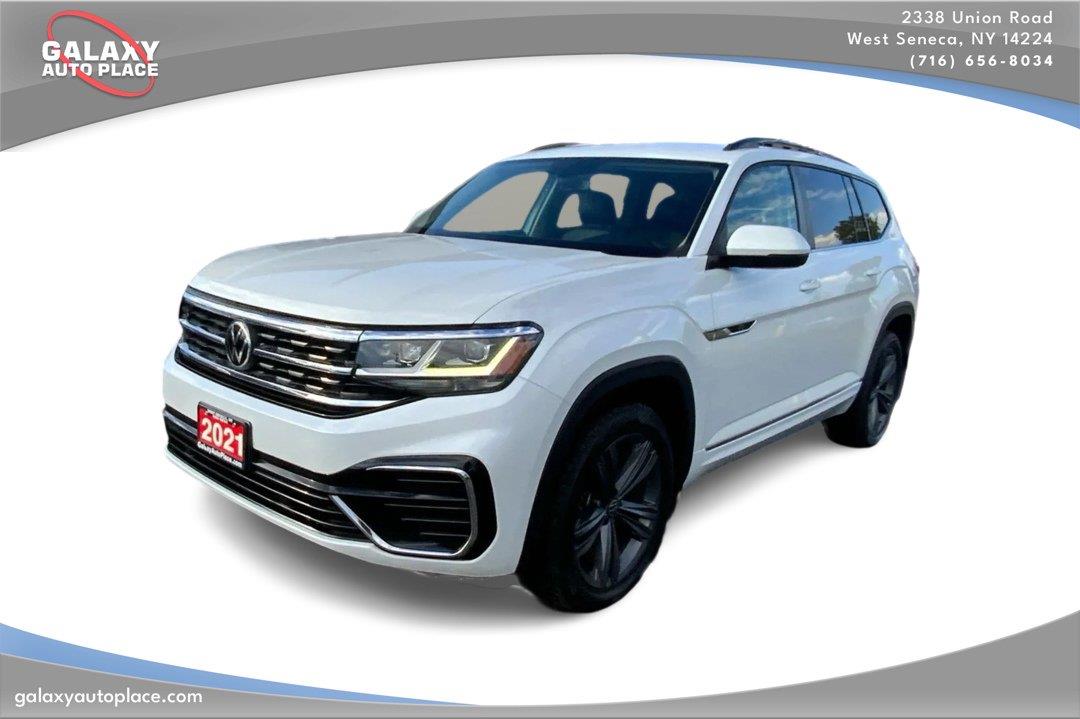 Pure White 2021 Volkswagen Atlas SUV / Crossover All-Wheel Drive Automatic