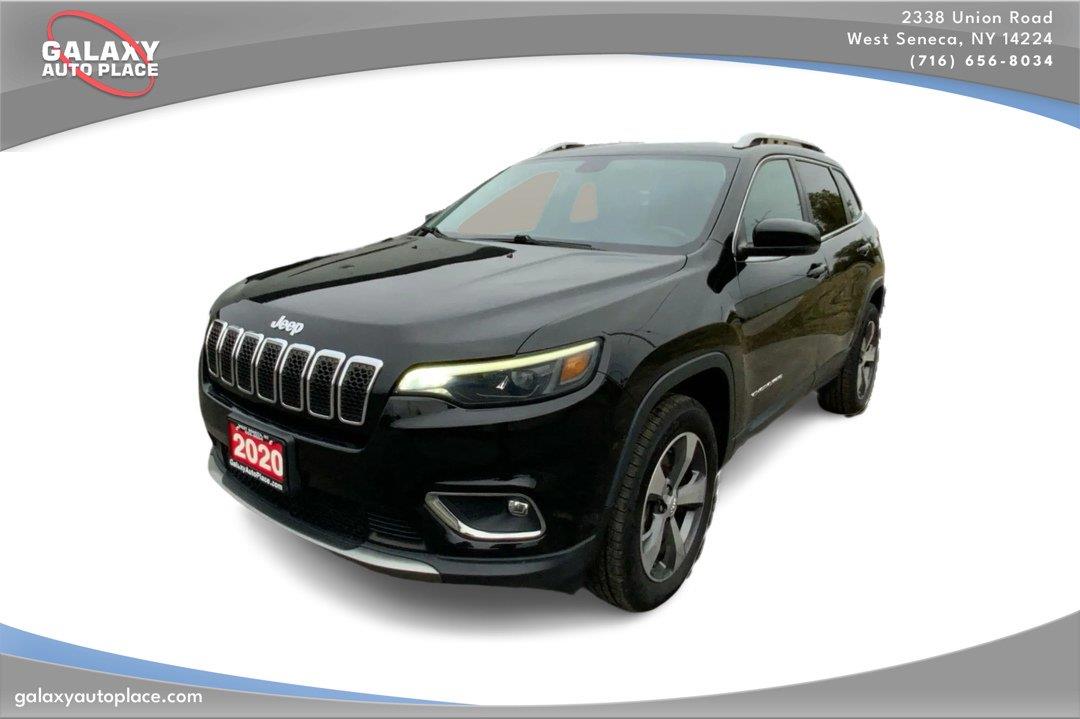 Diamond Black Crystal Pearlcoat 2020 Jeep Cherokee SUV / Crossover Four-Wheel Drive 9-Speed Automatic