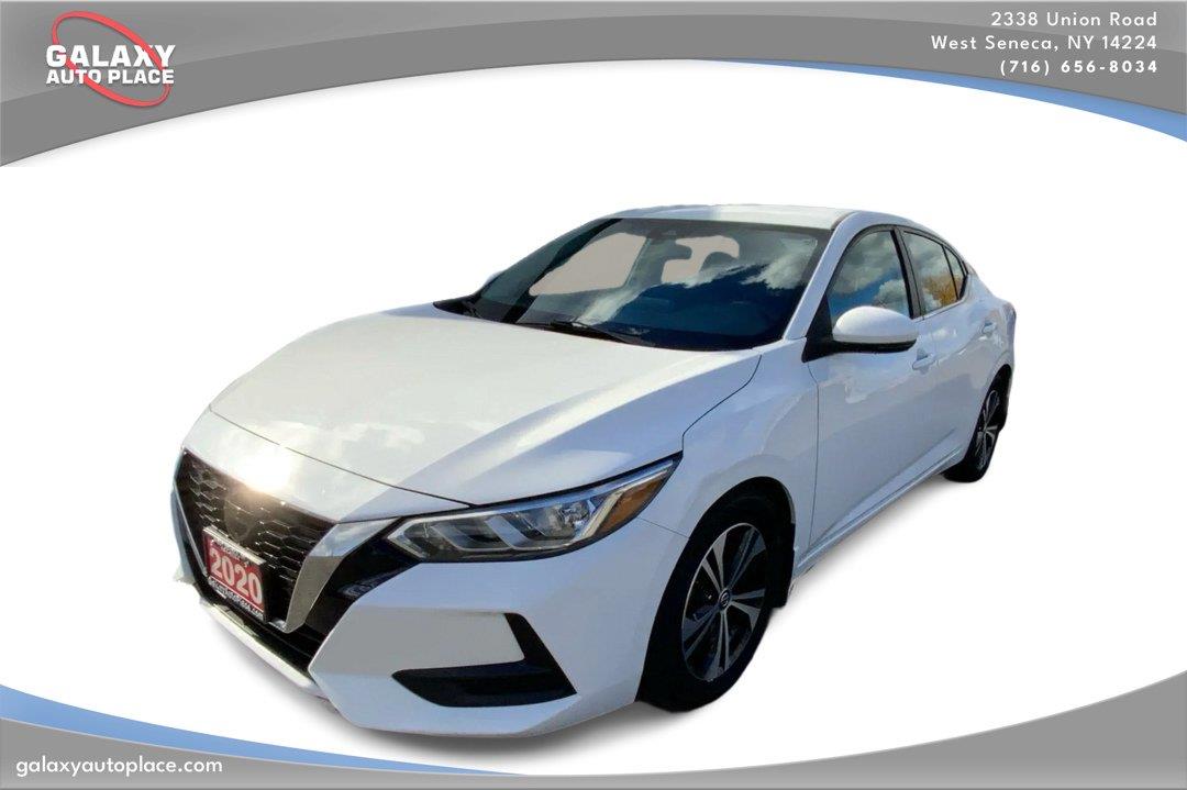 White (Fresh Powder) 2020 Nissan Sentra Sedan Front-Wheel Drive Continuously Variable Transmission