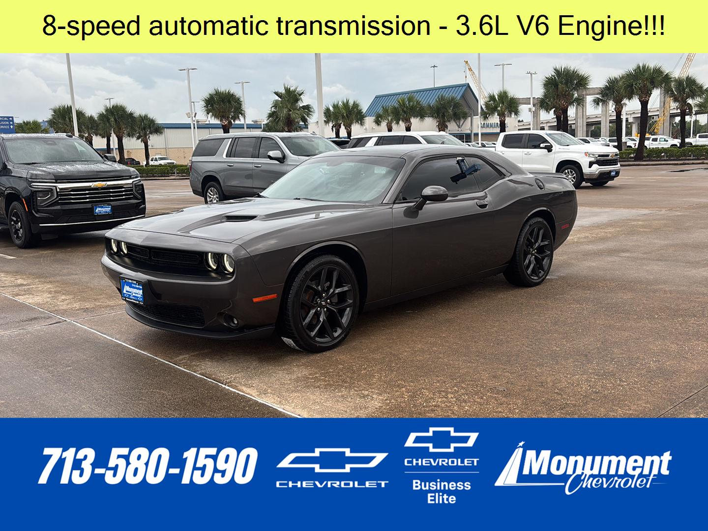 Gray (Granite Pearlcoat) 2021 Dodge Challenger Coupe Rear-Wheel Drive 8-Speed Automatic