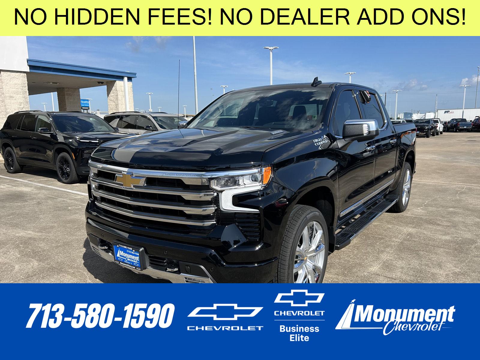 Black 2026 Chevrolet Silverado 1500 Pickup Truck Four-Wheel Drive Automatic