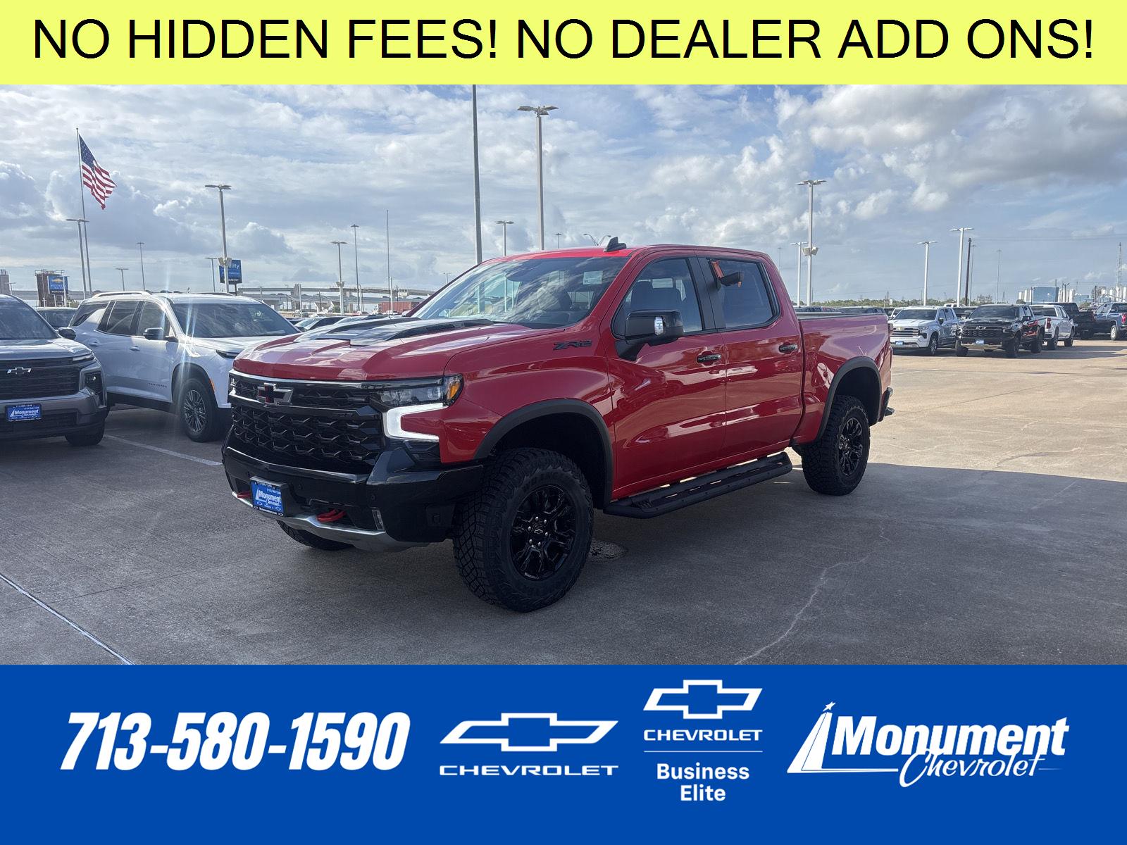 Red Hot 2026 Chevrolet Silverado 1500 Pickup Truck Four-Wheel Drive Automatic