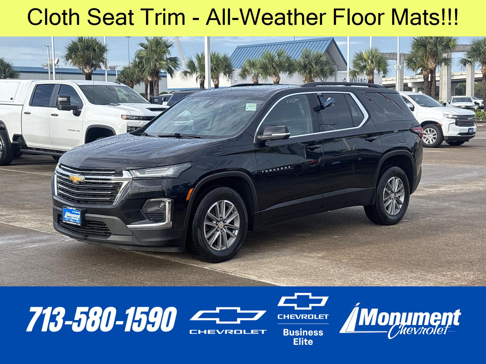 Mosaic Black Metallic 2023 Chevrolet Traverse SUV / Crossover Four-Wheel Drive 9-Speed Automatic