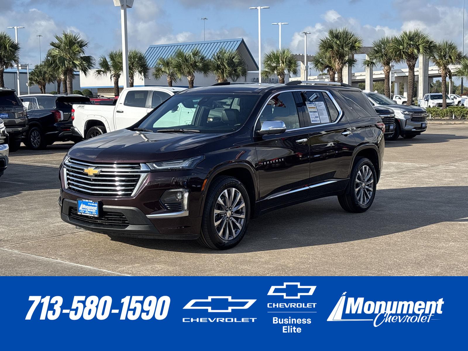 Black Cherry Metallic 2022 Chevrolet Traverse SUV / Crossover Front-Wheel Drive 9-Speed Automatic
