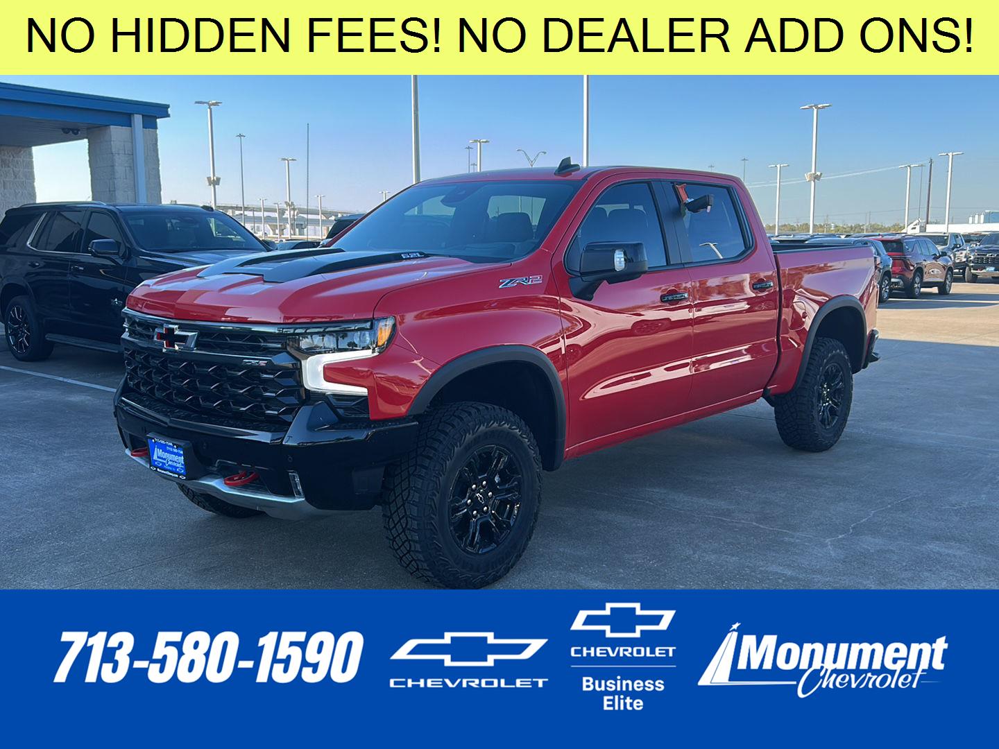 Red Hot 2026 Chevrolet Silverado 1500 Pickup Truck Four-Wheel Drive Automatic
