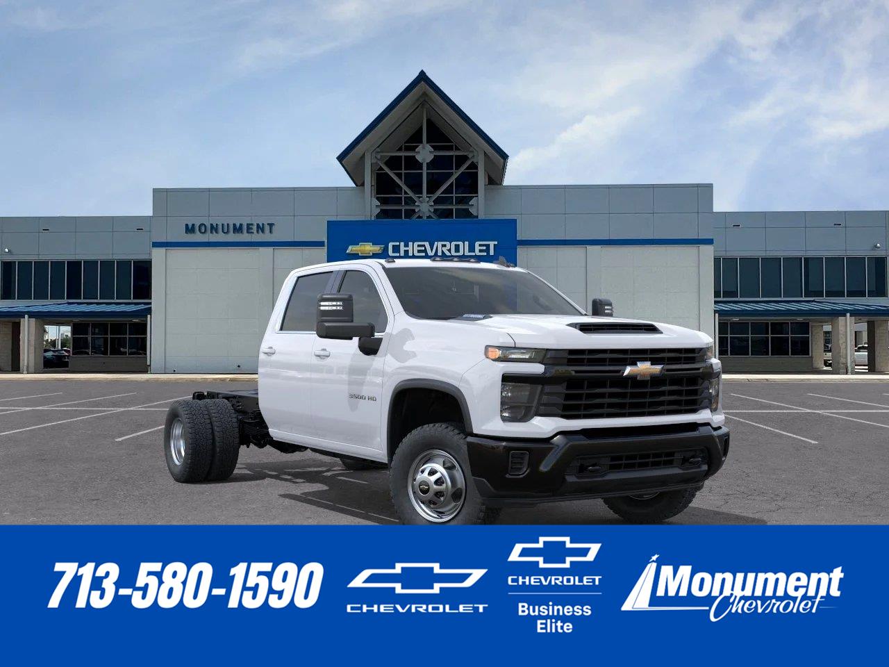 Summit White 2026 Chevrolet Silverado 3500HD Chassis Pickup Truck Four-Wheel Drive Automatic