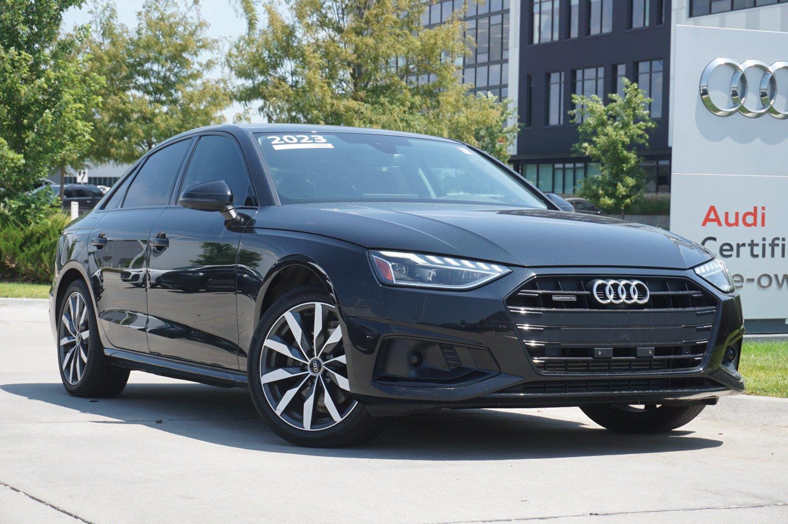 Black 2023 Audi A4 Sedan All-Wheel Drive Automatic