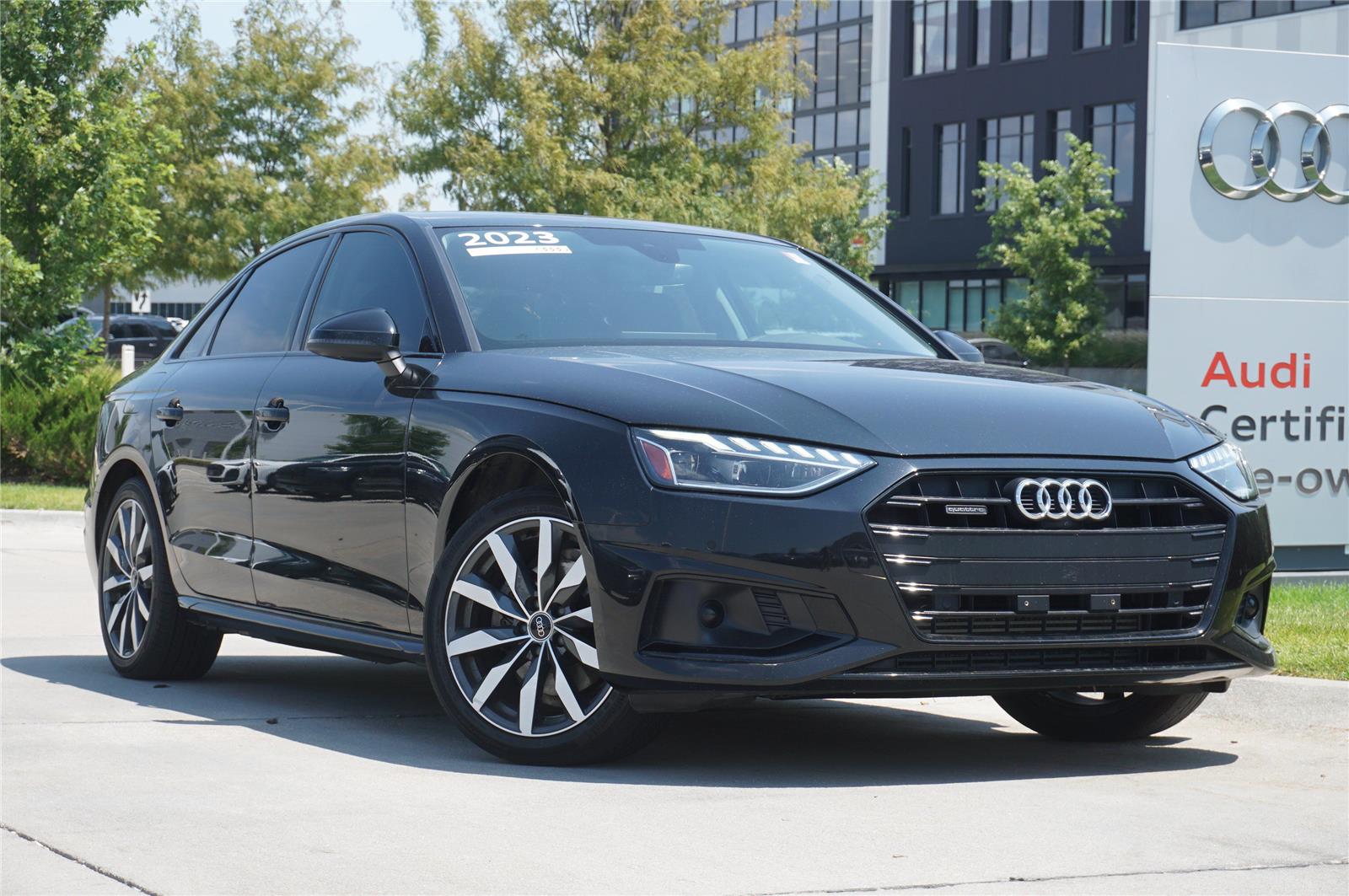 Black 2023 Audi A4 Sedan All-Wheel Drive Automatic