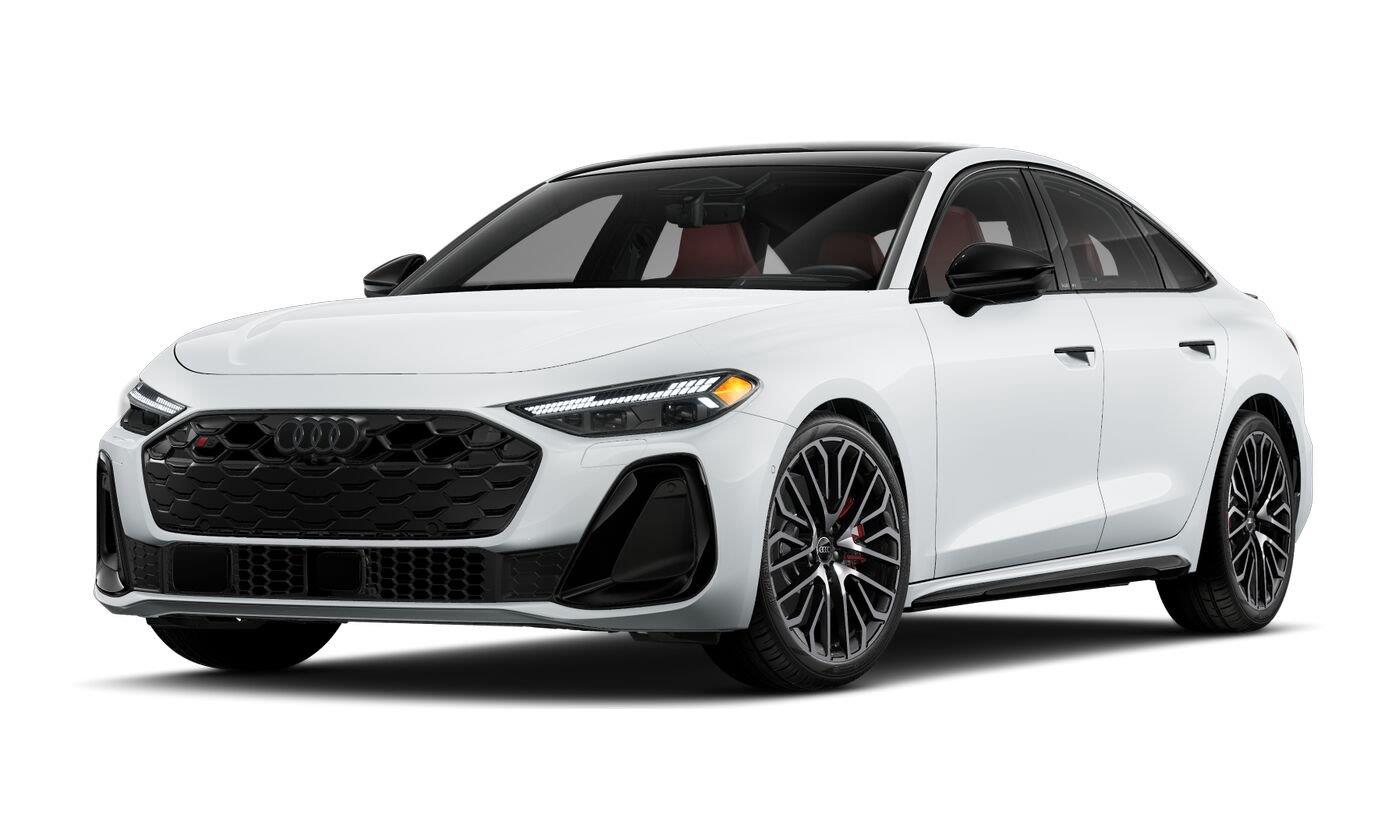 Glacier White Metallic 2026 Audi S5 Sedan All-Wheel Drive Automatic