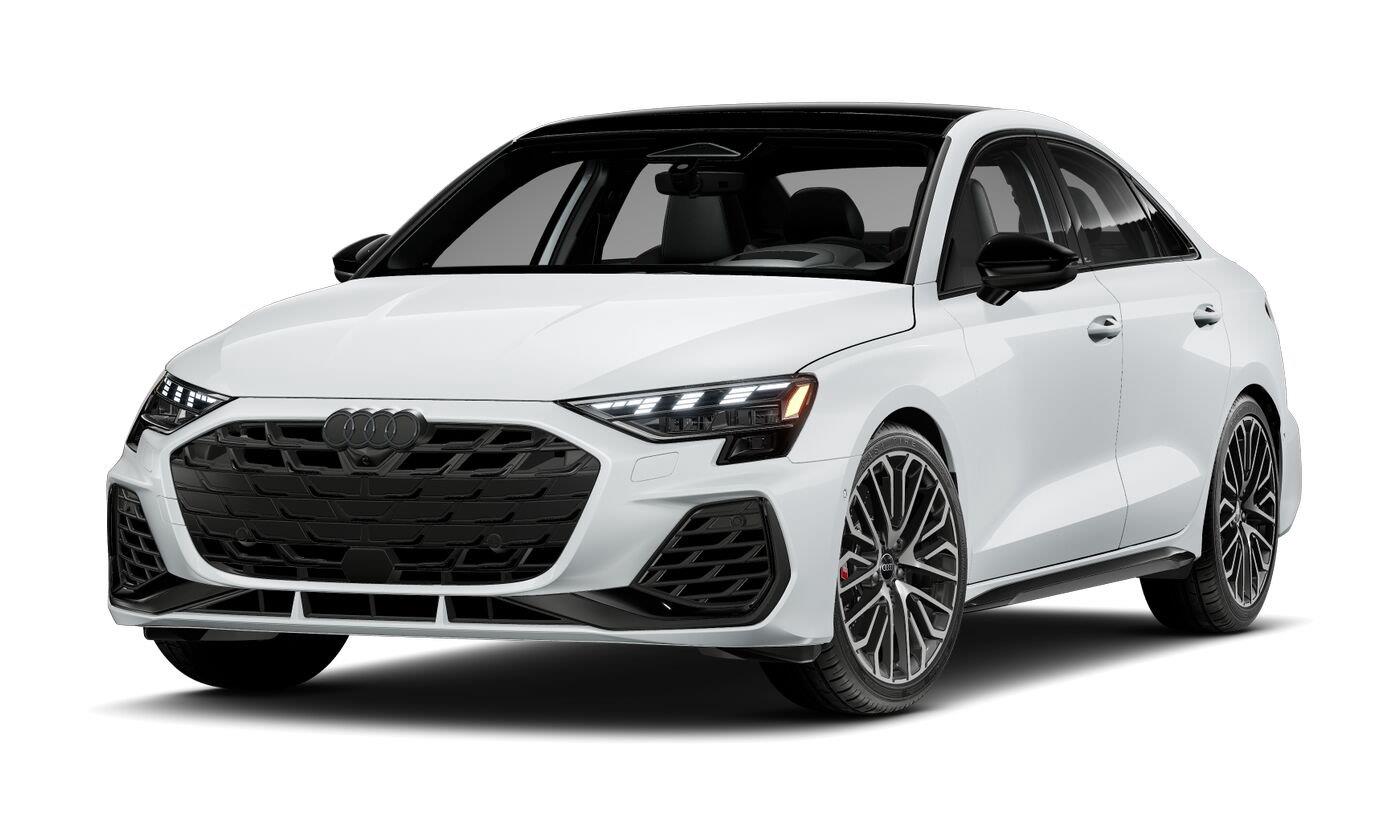 Glacier White Metallic 2026 Audi S3 Sedan All-Wheel Drive Automatic