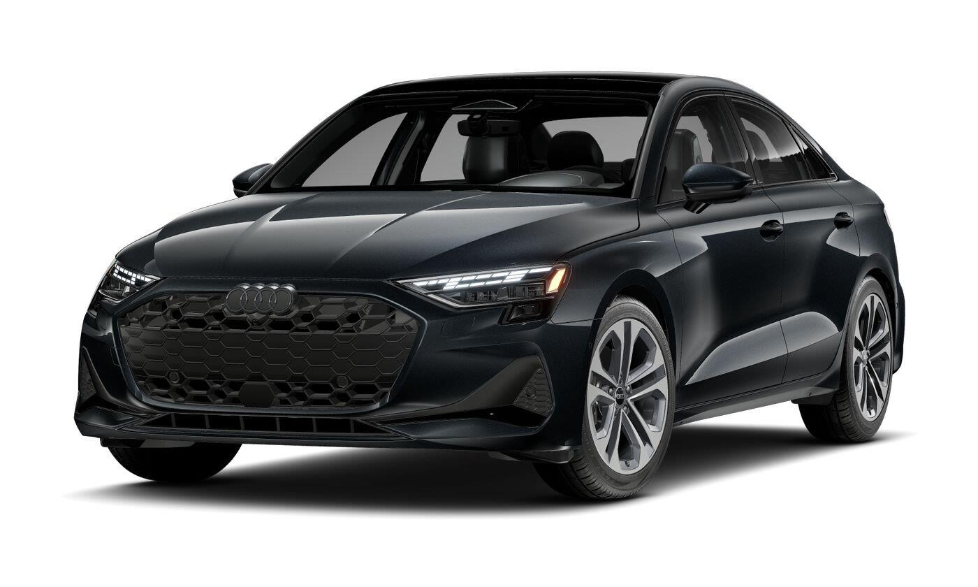 Manhattan Gray Metallic 2026 Audi A3 Sedan All-Wheel Drive Automatic
