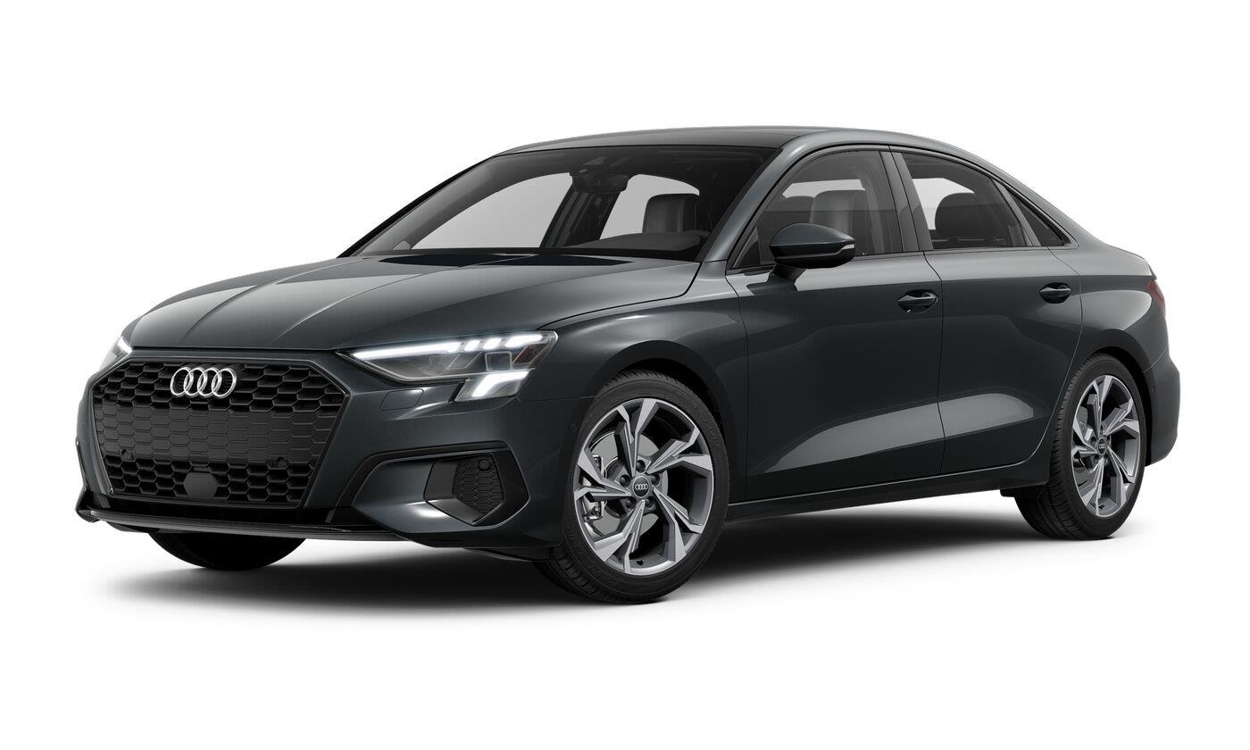 Manhattan Gray Metallic 2023 Audi A3 Sedan Front-Wheel Drive Automatic