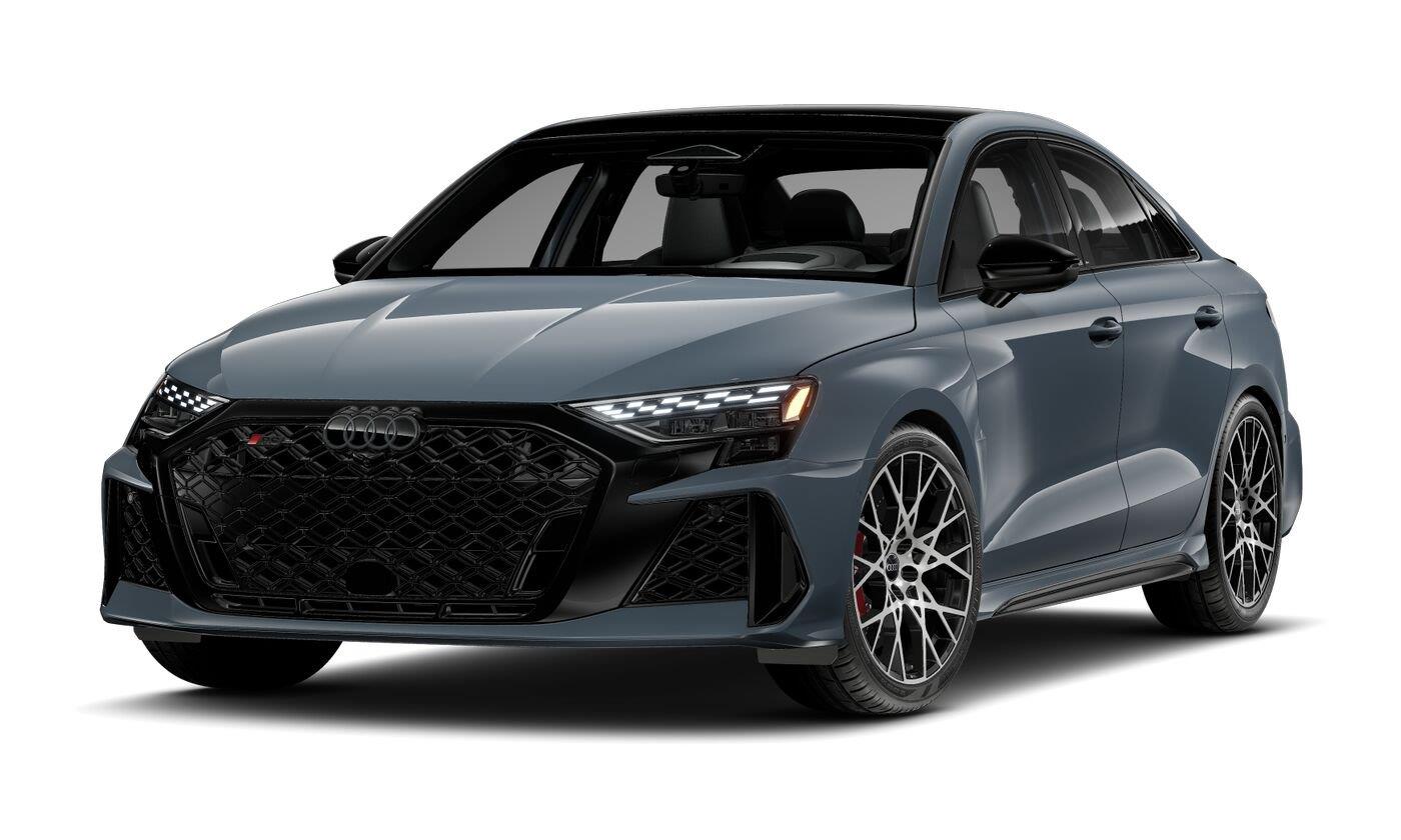 Kemora Gray metallic 2026 Audi RS 3 Sedan All-Wheel Drive