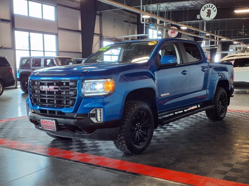 2022 GMC Canyon 4WD Elevation - Dynamic Blue Metallic exterior view 3
