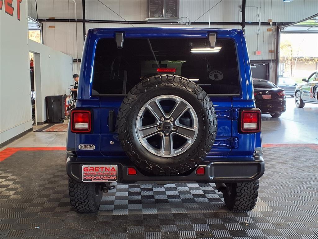 2019 Jeep Wrangler Unlimited Sahara - Ocean Blue Metallic exterior view 5