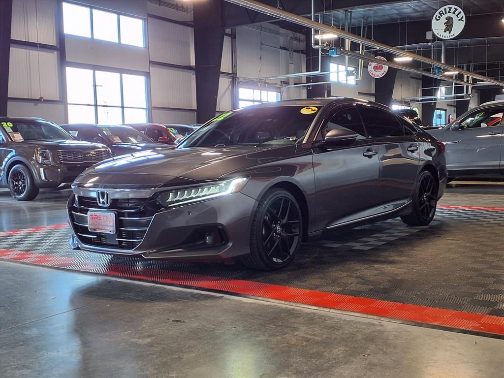 2022 Honda Accord Sedan Touring - Modern Steel Metallic exterior view 3