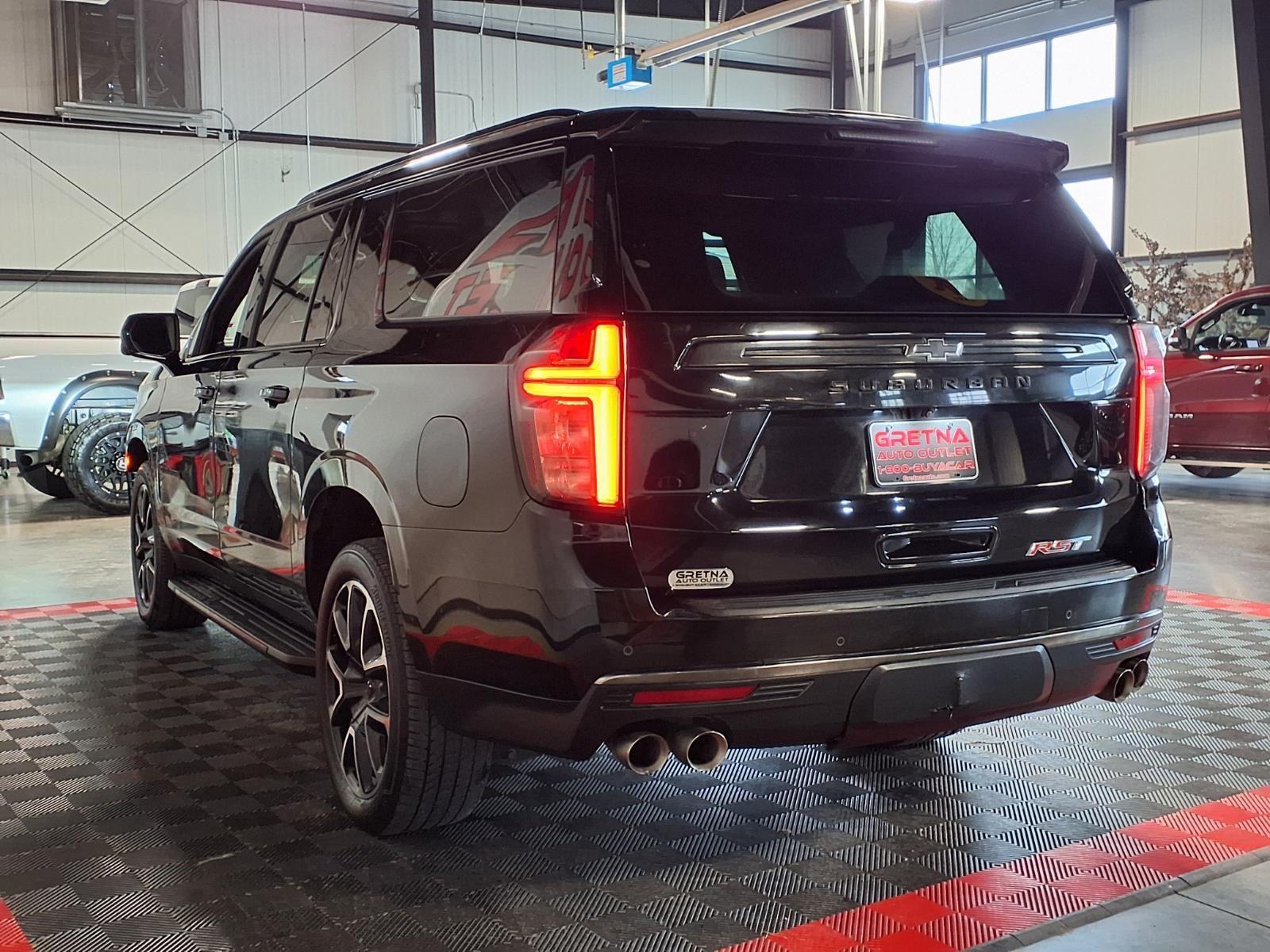 2022 Chevrolet Suburban RST - Black exterior view 4