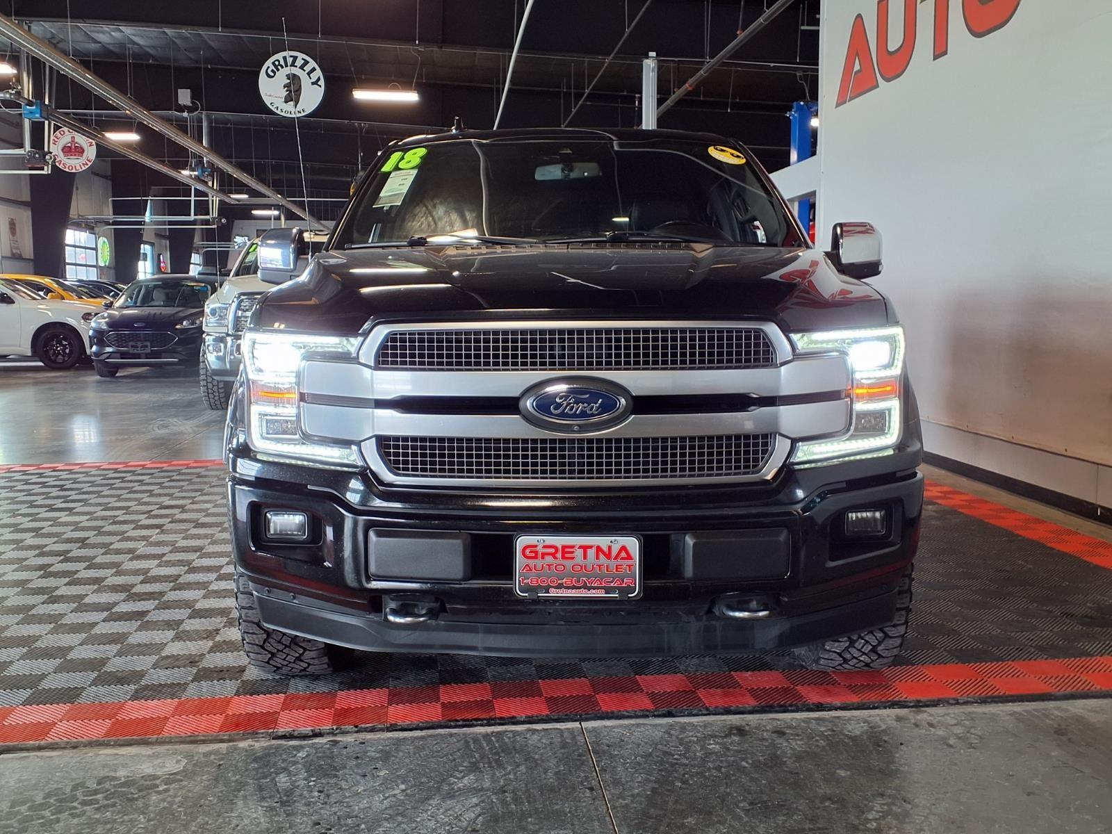 2018 Ford F-150 Platinum - Shadow Black exterior view 2