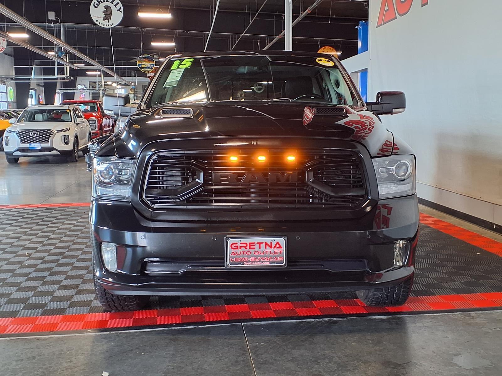 2015 Ram 1500 Sport - Brilliant Black Crystal Pearl exterior view 2