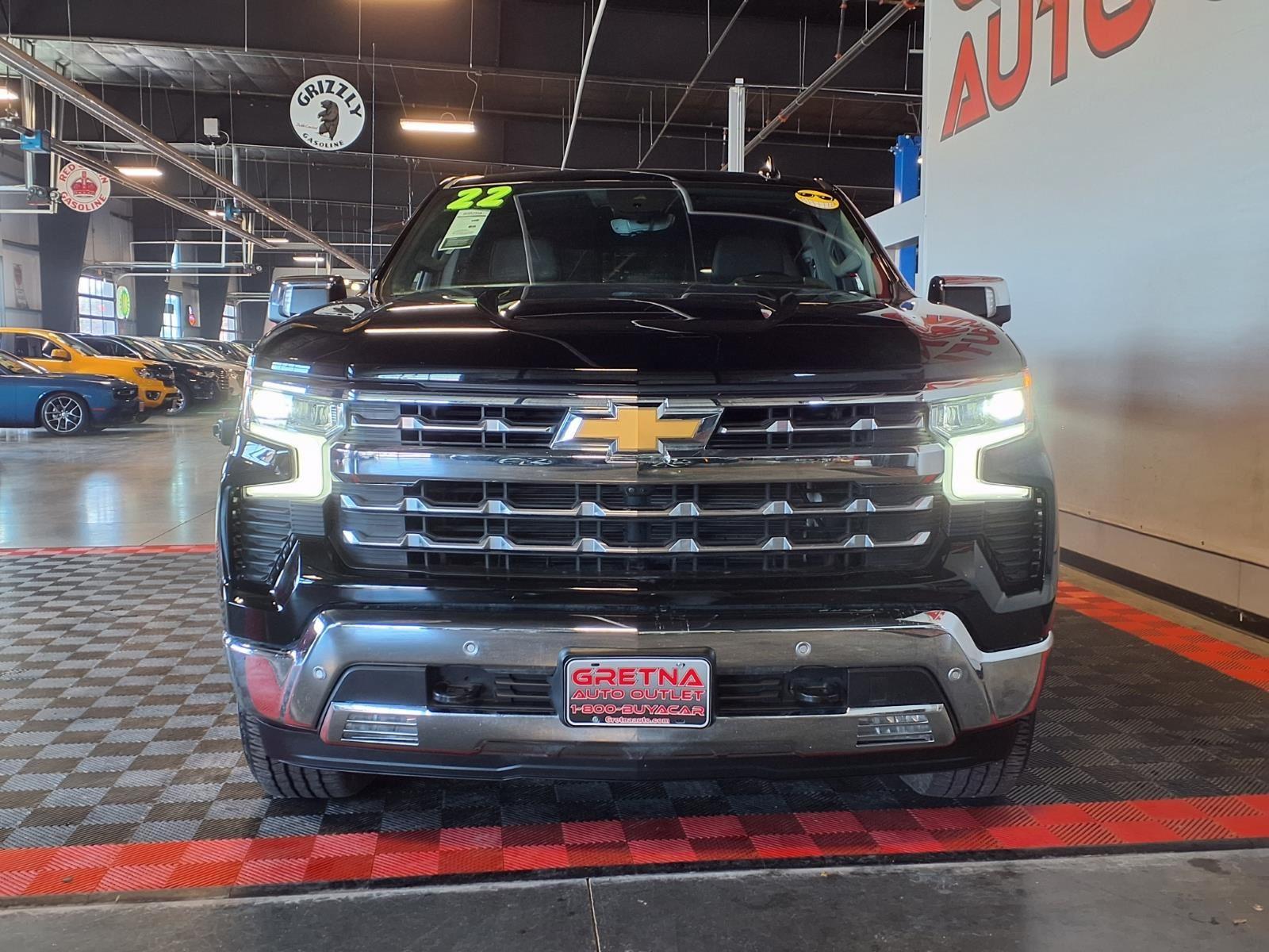 2022 Chevrolet Silverado 1500 LTZ - Black exterior view 2