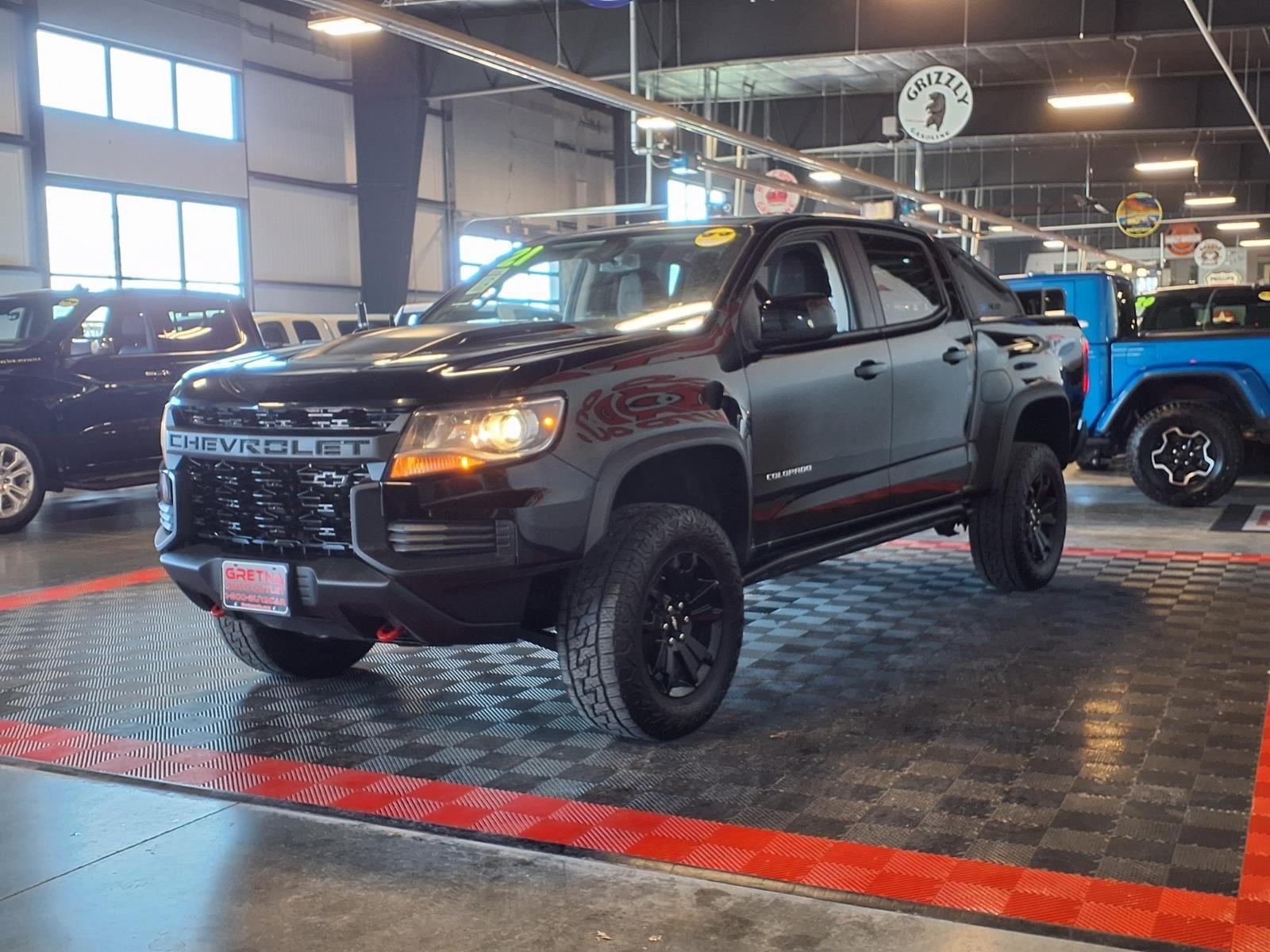 2021 Chevrolet Colorado 4WD ZR2 - Black exterior view 3